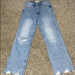 Vervet Los Angeles Distressed High Waisted Jeans